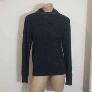 Michael Kors Black/Grey Hoodie Women's Sweater SzS